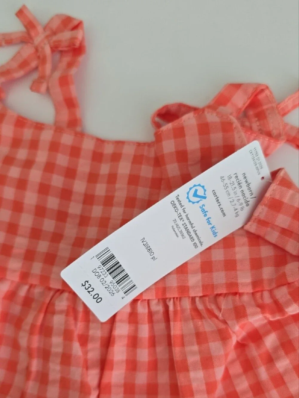 Carters adorable gingham